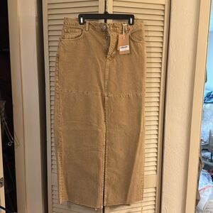 NWT reformation Tazz Maxi Denim skirt - 30